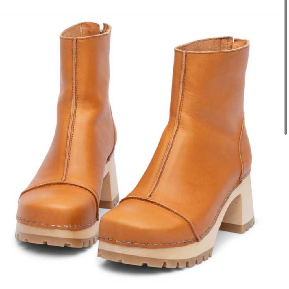 Swedish Hasbeens, Stitchy Boot, NEW, never worn outside.